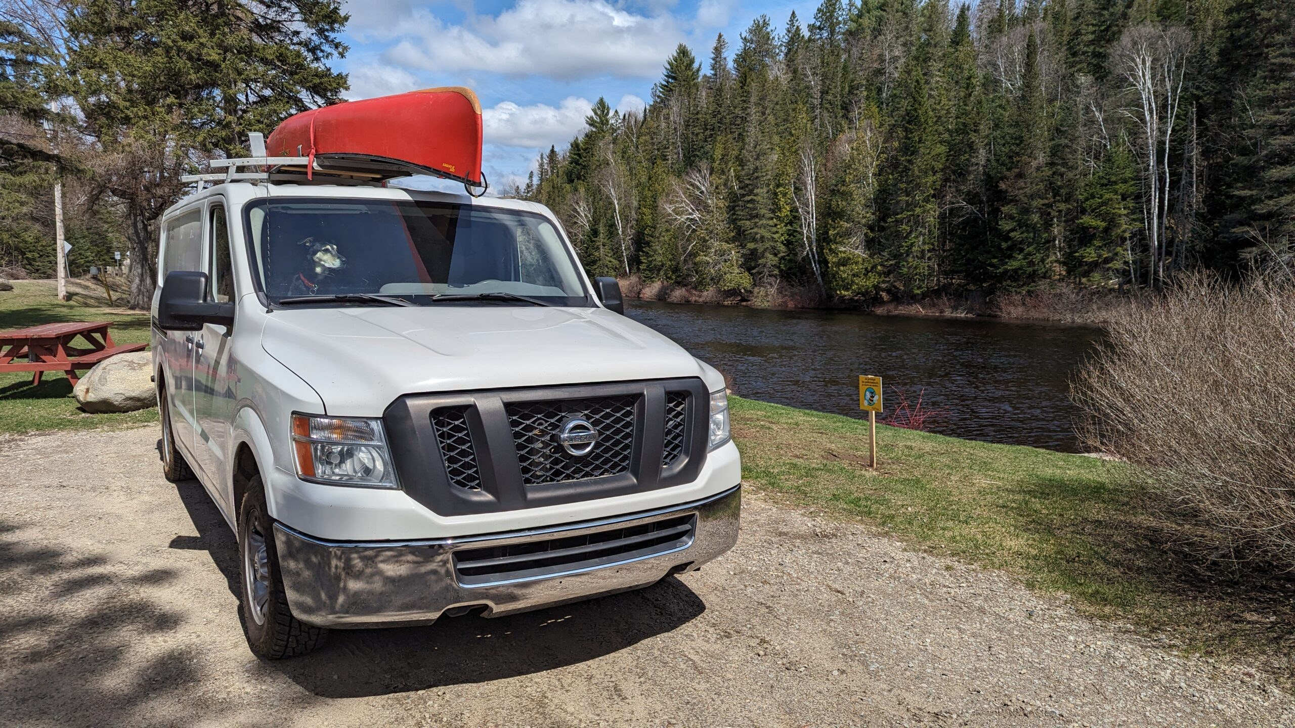Shoebill Campervan Painter vehicule exteiru canot riviere stationnement eau (3)