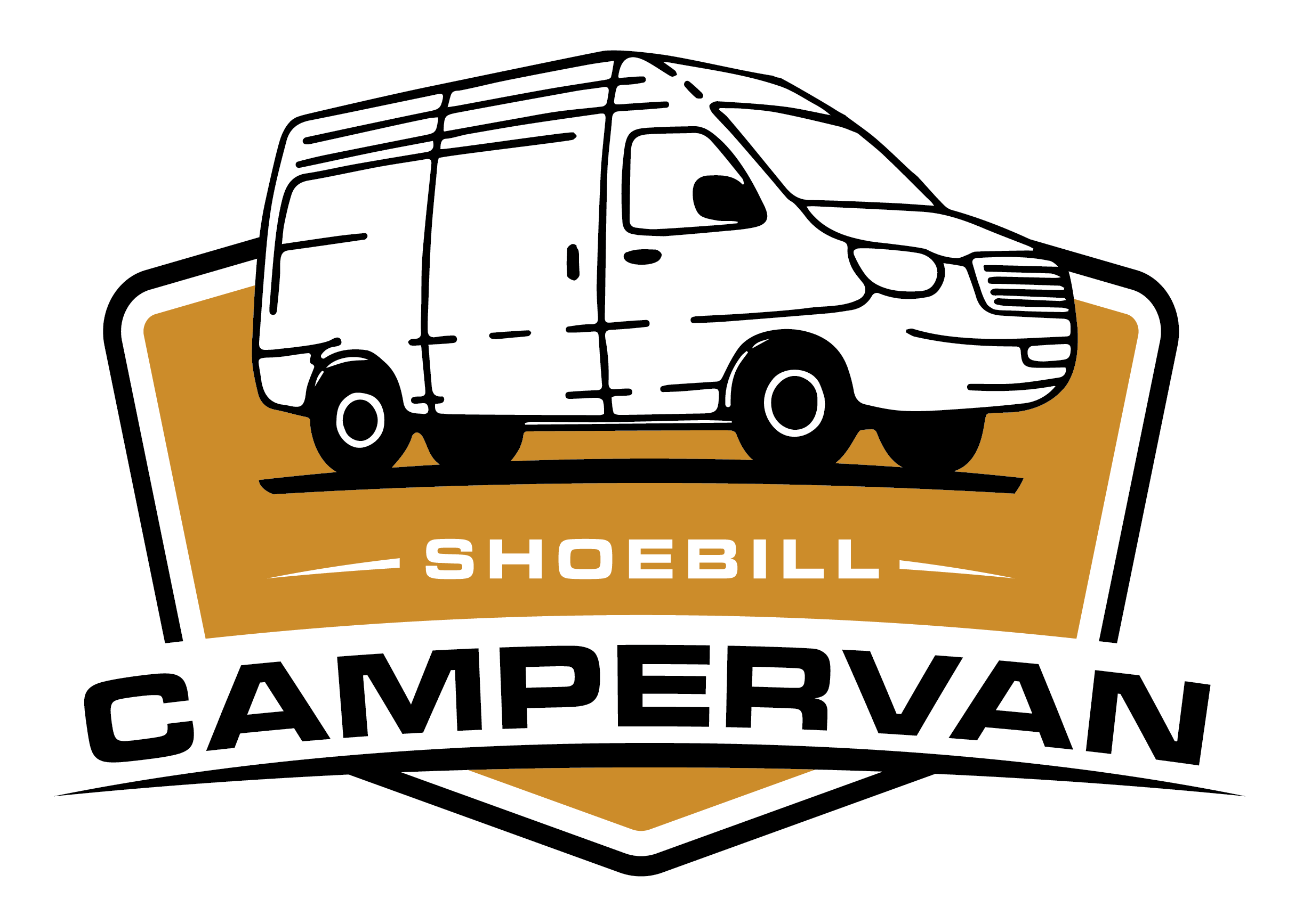 Shoebill Campervan logo transparent